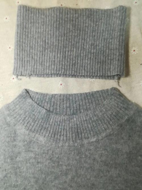毛衣高领改低领隐形缝法