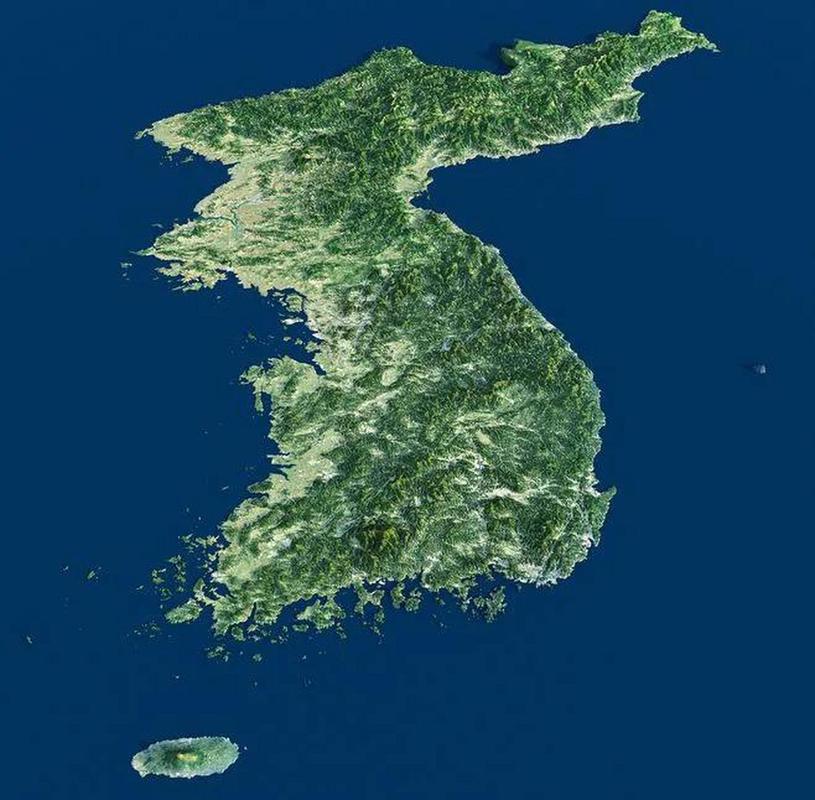 运用地理位置分析韩国主要的地形地貌