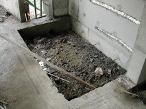 下沉式卫生间马桶下水管（下沉式卫生间马桶排水45度）