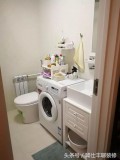 卫生间放立式洗衣机效果图（3平米卫生间放波轮洗衣机的效果图）