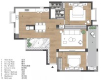 2.1米餐厅冰箱柜子一体效果图（单开门150的冰箱柜子一体效果图）