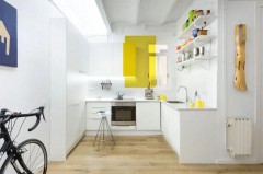 白色厨房配什么样的颜色的冰箱（白色厨房配黑色冰箱好看吗）