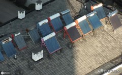 太阳能热水器楼房用图片（家用太阳能热水器高清图片）