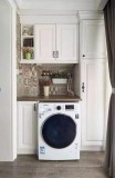 洗衣机和柜子一体化设计（洗衣机和吊柜一体效果图）