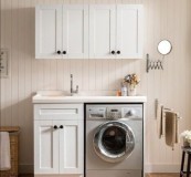 老式半自动洗衣机可以做洗衣柜吗（老式波轮洗衣机如何设计洗衣柜）