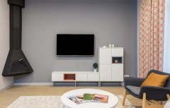 客厅65寸电视机安装高度标准图（65寸电视最佳安装高度是多少离地）