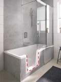 长方形卫生间装浴缸设计效果图（长方形卫生间浴缸设计效果图）