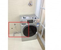 卫生间翻盖洗衣机装修效果图（小卫生间放洗衣机装修效果图）