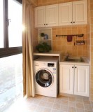 家装洗衣机设计效果图（洗衣机15平米小户型装修效果图）