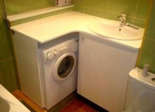 小户型洗衣机干湿分离装修效果图（洗衣机15平米小户型装修）