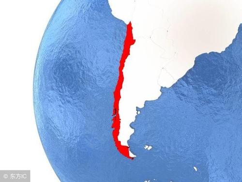 智利在地球上的位置