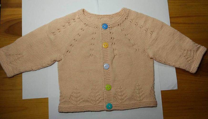 儿童毛衣圆领开衫的编织方法