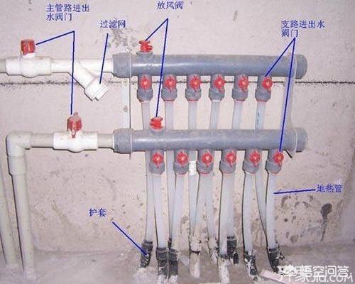 地暖回水管分流器有四根管有三根不热是怎么回事（地暖回水管有一根不热怎么解决）