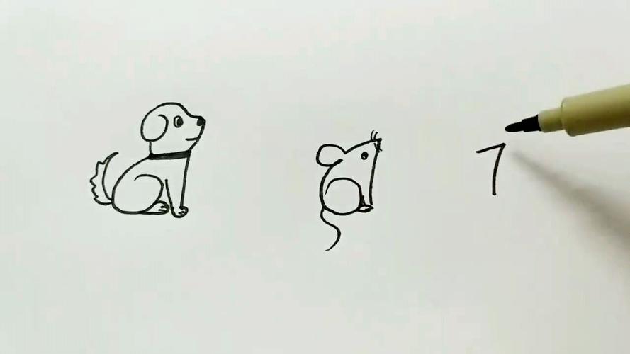 怎样用简单的数字画小动物