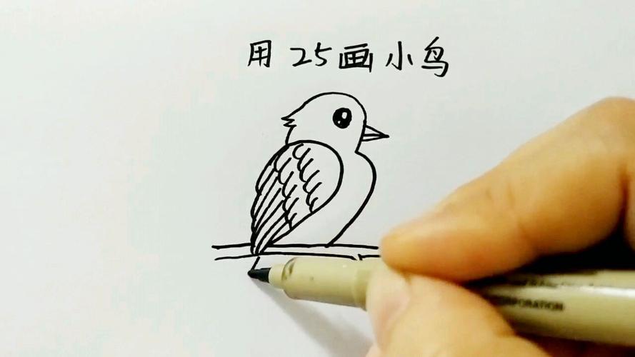 小鸟怎么画简单
