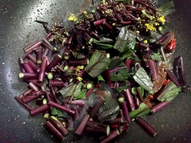 如何炒紫菜苔