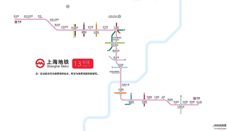上海轨道交通13号线的线路