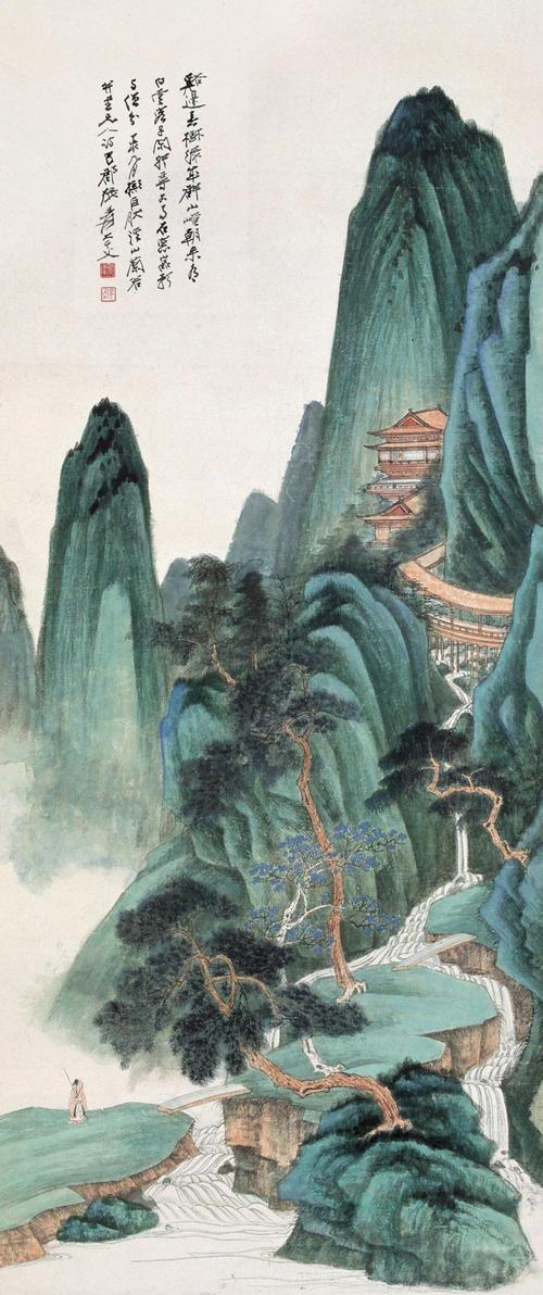 张大千最有名的山水画
