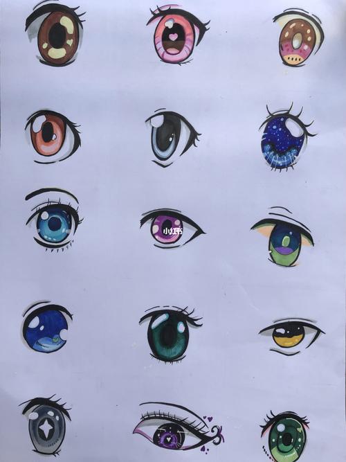 卡通人物的眼睛怎么么画