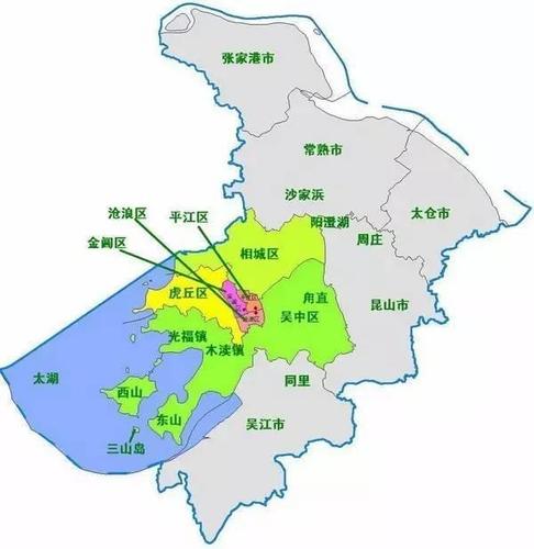 苏州地区划分