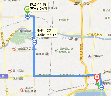 济南112路车全程大约需要多少时间（济南112公交车路线查询经过站点）