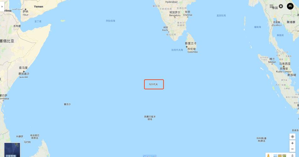 马尔代夫地图上的位置