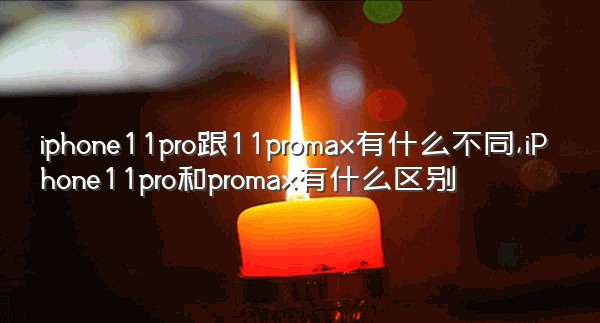 iphone11pro跟11promax有什么不同,iPhone11pro和promax有什么区别