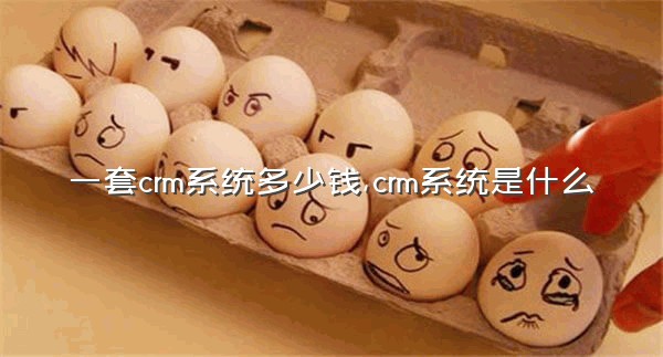 一套crm系统多少钱,crm系统是什么