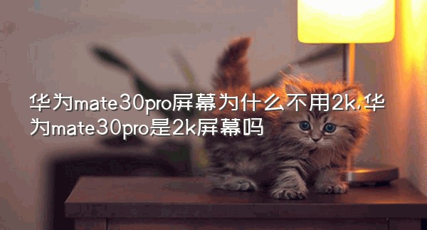 华为mate30pro屏幕为什么不用2k,华为mate30pro是2k屏幕吗