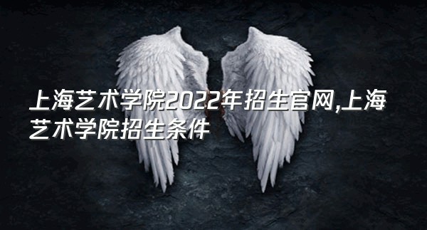 上海艺术学院2022年招生官网,上海艺术学院招生条件