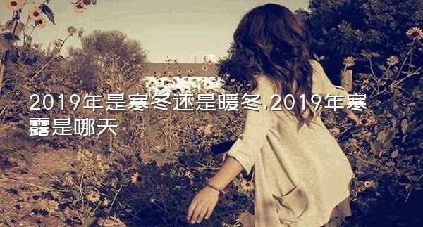 2019年是寒冬还是暖冬,2019年寒露是哪天