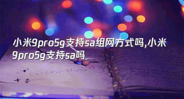 小米9pro5g支持sa组网方式吗,小米9pro5g支持sa吗