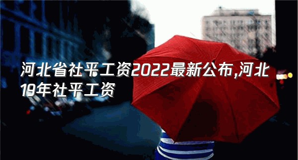 河北省社平工资2022最新公布,河北19年社平工资