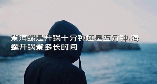 煮海螺是开锅十分钟还是五分钟,海螺开锅煮多长时间