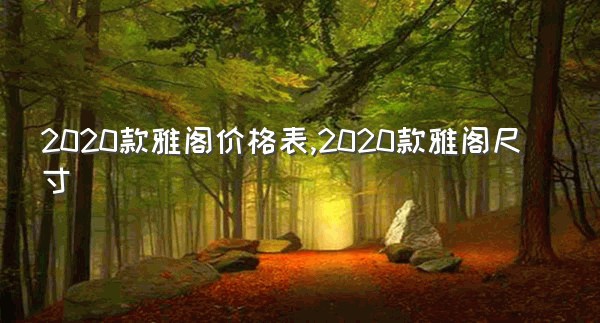 2020款雅阁价格表,2020款雅阁尺寸