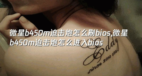 微星b450m迫击炮怎么刷bios,微星b450m迫击炮怎么进入bios