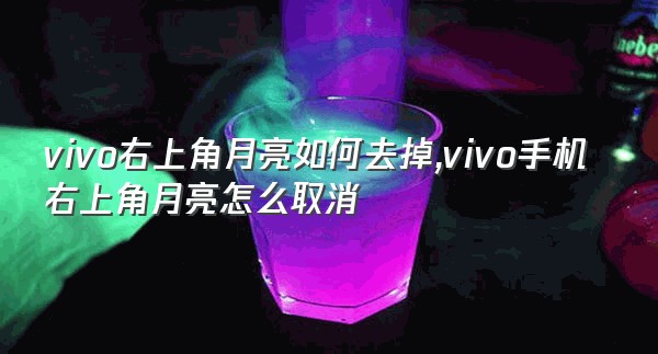 vivo右上角月亮如何去掉,vivo手机右上角月亮怎么取消