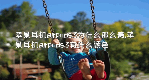 苹果耳机airpods3为什么那么贵,苹果耳机airpods3有什么颜色