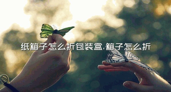 纸箱子怎么折包装盒,箱子怎么折