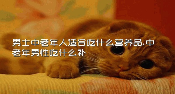 男士中老年人适合吃什么营养品,中老年男性吃什么补