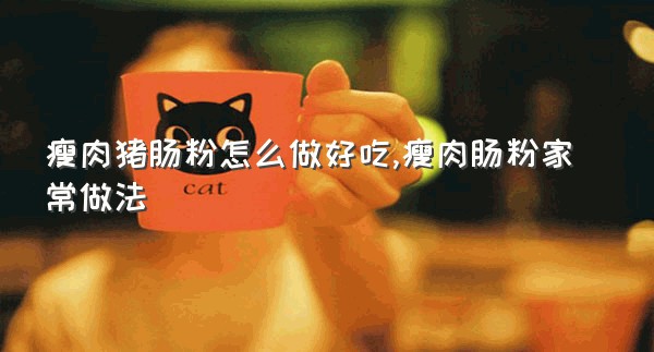 瘦肉猪肠粉怎么做好吃,瘦肉肠粉家常做法