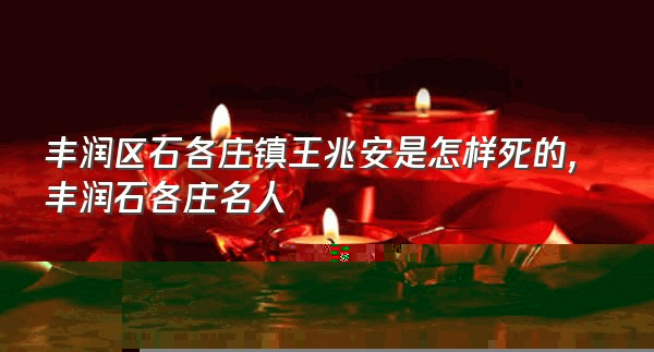 丰润区石各庄镇王兆安是怎样死的,丰润石各庄名人