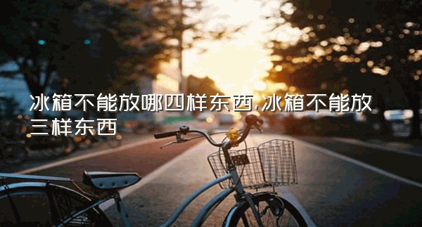 冰箱不能放哪四样东西,冰箱不能放三样东西