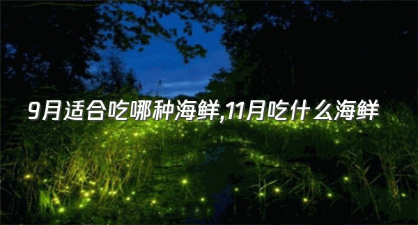 9月适合吃哪种海鲜,11月吃什么海鲜