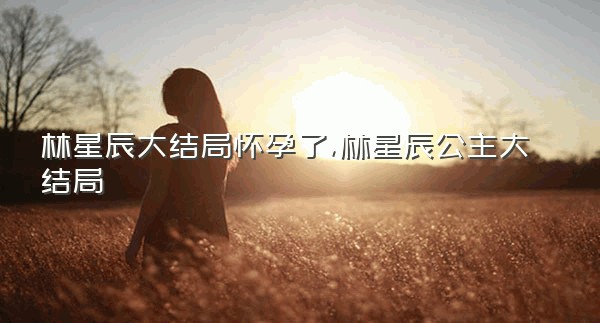 林星辰大结局怀孕了,林星辰公主大结局