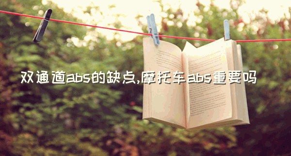 双通道abs的缺点,摩托车abs重要吗