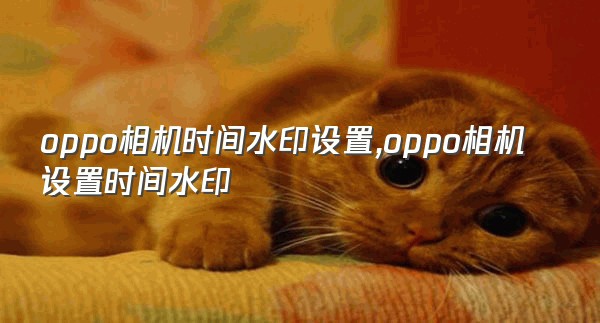 oppo相机时间水印设置,oppo相机设置时间水印