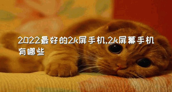 2022最好的2k屏手机,2k屏幕手机有哪些