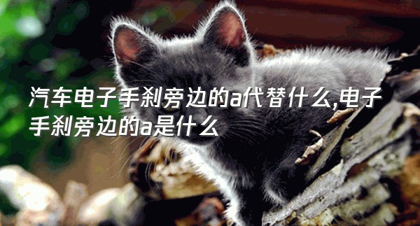 汽车电子手刹旁边的a代替什么,电子手刹旁边的a是什么