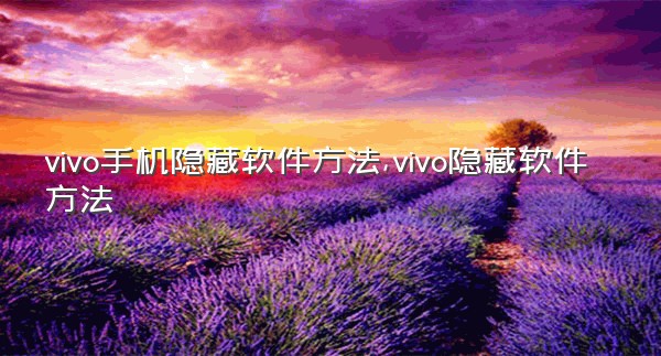 vivo手机隐藏软件方法,vivo隐藏软件方法